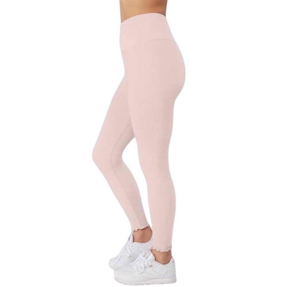 Spiritual Gangster Love Sculpt 7/8 Seamless Ruffle Leggings M/L Pink